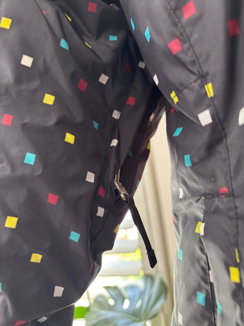 Burton Reversible Ski Jacket Solid Black Geometric Dot Print Women Medium - Picture 4 of 16